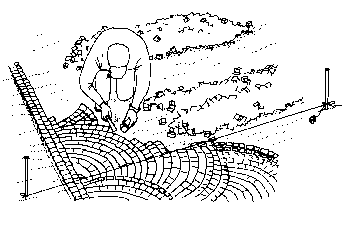 Platten verlegen. Verlegung von Terrassenplatten und Pflaster